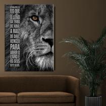 Quadro Leão Apocalipse 5:5 Canvas 50x70 - Foto Paulista Quadro Leão Apocalipse 5:5 Canvas 50x70 - Foto Paulista