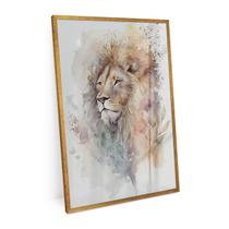 Quadro Leão De Tinta Grande Moderno Grande 120x80 Cm Bimper - Bimper Quadros Quadro Leão De Tinta Grande Moderno Grande 120x80 Cm Bimper - Bimper Quadros
