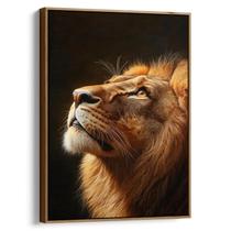 Quadro Leão Majestoso do Crepúsculo Eterno