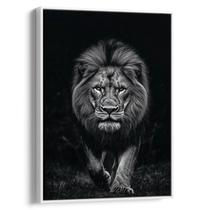 Quadro Leão Preto e Branco Quadro Leão Preto e Branco