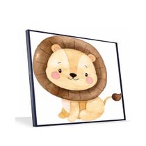 Quadro Leãozinho Vinil Com Vidro