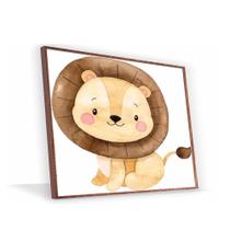 Quadro Leãozinho Vinil Com Vidro