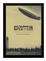 Quadro Led Zeppelin Banda Rock Foto Arte Moldura 42x29cm