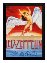 Quadro Led Zeppelin Banda Rock Moldura 42x29cm