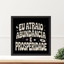Quadro Lei Atração Prosperidade e Abundância- 33x33cm