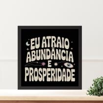 Quadro Lei Atração Prosperidade E Abundância- 33X33Cm