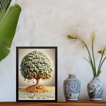 Quadro Lei Da Atração - Árvore da Prosperidade 33x24cm