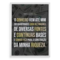 Quadro Lei Da Atração - Napoleon Hill 33X24Cm