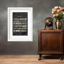 Quadro Lei Da Atração Napoleon Hill - 60x48cm