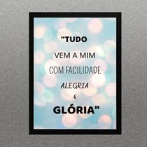 Quadro Lei Da Atração - Tudo Vem A Mim 24x18cm