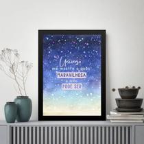 Quadro Lei Da Atração - Vida Maravilhosa 24x18cm