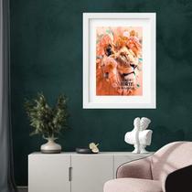Quadro Leoa Seja Forte e Corajosa - 60x48cm