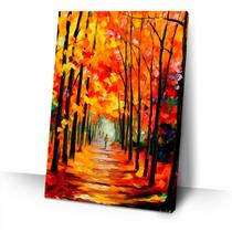 Quadro Leonid Afremov Autumn Red Alley Abstrato Arte Sala Quadro Leonid Afremov Autumn Red Alley Abstrato Arte Sala