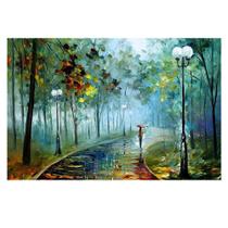 Quadro Leonid Afremov The Fog of Passion 90x60 Decorativo Sala Arte