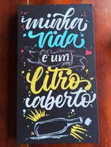 Quadro Lettering feito a mão Quadro Lettering feito a mão