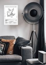 Quadro Lil Peep crybaby (Colored) Com Vidro e Moldura Tamanho:21cm x 30cm (A4)