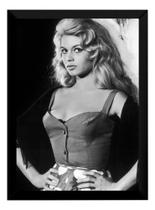 Quadro Linda Brigitte Bardot Foto Poster Com Moldura