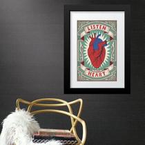 Quadro Listen To Your Heart - 60X48Cm Quadro Listen To Your Heart - 60X48Cm