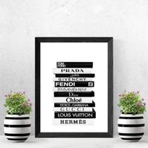 Quadro Livros Da Moda Fashion 24X18Cm - Com Vidro
