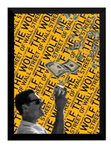Quadro Lobo De Wall Street Filme Poster Arte Moldurada