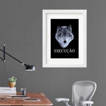 Quadro Lobo Execução - 60x48cm