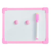 Quadro Lousa Branca 20Cmx15Cm Com Caneta Apagador Rosa Quadro Lousa Branca 20Cmx15Cm Com Caneta Apagador Rosa
