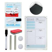 Quadro / Lousa Branca / Negro magnético 30X20cm com 2 Imãs + 2 giz + Caneta e apagador - Win Paper Quadro / Lousa Branca / Negro magnético 30X20cm com 2 Imãs + 2 giz + Caneta e apagador - Win Paper