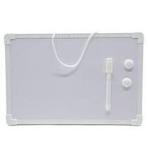 Quadro Lousa Branco Magnético 40x30 Office Moldura Colorida C/ Caneta Apagador Imã