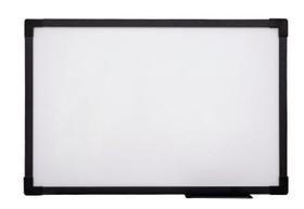 Quadro Lousa Branco Uv Soft Colors 60x40 Moldura Preta Stalo