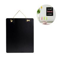 Quadro Lousa de Madeira Porta Recados Decoração 30x27cm