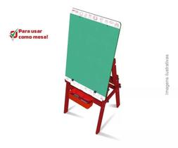 Quadro lousa mesa Infantil educativo Carimbras 2 em 1