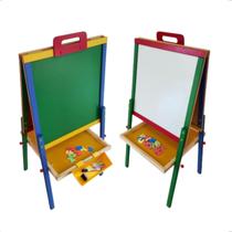 Quadro Lousa Portatil Magnetica Escolar Infantil Pedagogica Ima Giz Carimbras