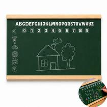 Quadro lousa verde madeira infantil educativa escolar recados avisos estudos mesa escritorio casa giz Quadro lousa verde madeira infantil educativa escolar recados avisos estudos mesa escritorio casa giz