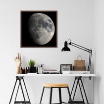 Quadro Lua 43x43 Caixa Marrom