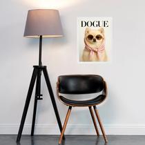 Quadro Lulu Da Pomerania Fashion Capa De Revista 45x34cm - com vidro Quadro Lulu Da Pomerania Fashion Capa De Revista 45x34cm - com vidro