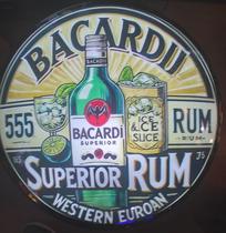 Quadro Luminoso Decorativo Bacardi Superior Rum Led Bivolt p/ Bar Boteco Churrasqueira Garagem Quadro Luminoso Decorativo Bacardi Superior Rum Led Bivolt p/ Bar Boteco Churrasqueira Garagem