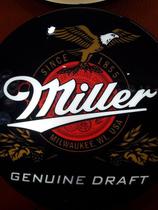 Quadro Luminoso Decorativo Cerveja Miller Led Bivolt p/ Bar Boteco Churrasqueira Garagem