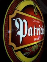 Quadro Luminoso Decorativo Cerveja Patrícia Led Bivolt p/ Bar Boteco Churrasqueira Garagem