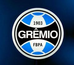 Quadro Luminoso Decorativo Clube Grêmio Futebol Porto Alegrense p/ Bar Boteco Churrasqueira Garagem
