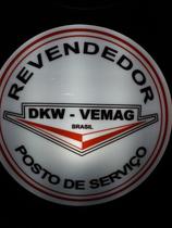 Quadro Luminoso Decorativo DKW Marca de Carro Antiga Retrô Vintage Bar Boteco Churrasqueira Garagem