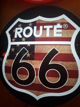 Quadro Luminoso Decorativo Route 66 Bandeira Americana USA Led p/ Bar Boteco Churrasqueira Garagem Quadro Luminoso Decorativo Route 66 Bandeira Americana USA Led p/ Bar Boteco Churrasqueira Garagem