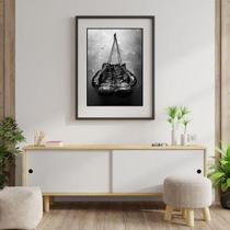 Quadro Luva De Boxe Preta - 60X48Cm Quadro Luva De Boxe Preta - 60X48Cm