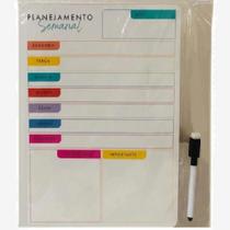 Quadro Magnético 28x21cm - Planner Caneta - Organizador