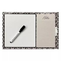 Quadro Magnético com Bloco Adesivo Coração School Basics Quadro Magnético com Bloco Adesivo Coração School Basics