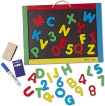 Quadro Magnético e Placa Apagamento Seco Melissa & Doug - 36 Ímãs, Giz, Borracha e Caneta