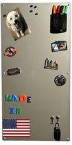 Quadro Magnético Metálico Prata 38 x 76 cm para Fixação na Parede Quadro Magnético Metálico Prata 38 x 76 cm para Fixação na Parede