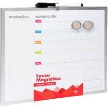 Quadro Magnético Planner Recados Semanal 29x29cm