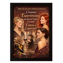 Quadro"Mais do que um simples penteado,Criamos Experiências" Quadro"Mais do que um simples penteado,Criamos Experiências"