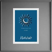 Quadro Maktub - Estava Escrito Nas Estrelas 24x18cm Quadro Maktub - Estava Escrito Nas Estrelas 24x18cm
