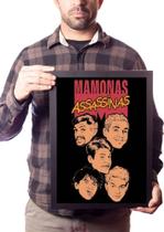Quadro Mamonas Assassinas Arte Pôster Na Moldura Quadro Mamonas Assassinas Arte Pôster Na Moldura